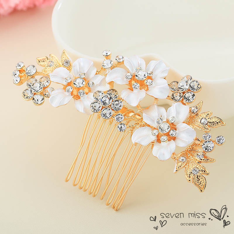 Trâm cài tóc cô dâu đính đá sang trọng