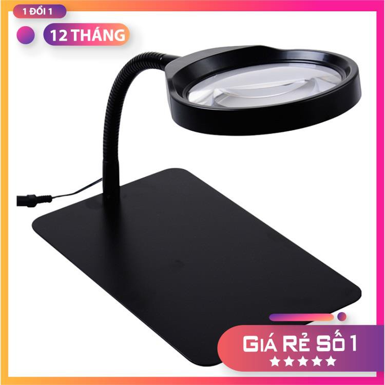 Kính lúp để bàn ❤️FREESHIP❤️ Kính lúp 10X cao cấp có đèn 36 LED MG-H36 ( Hàng chất lượng tốt )