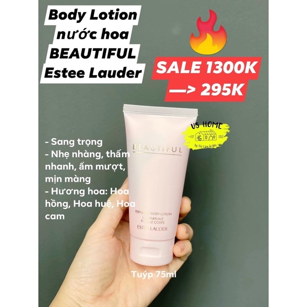 Body lotion Dưỡng thể nước hoa Beautiful Estee Lauder 75ml