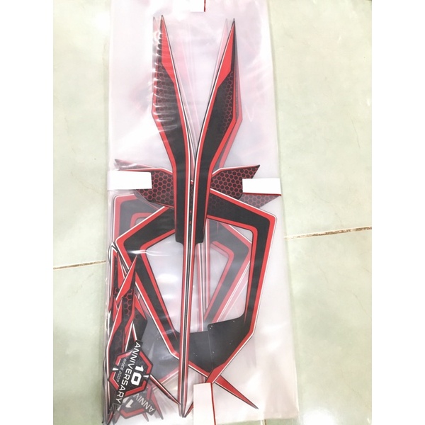 Tem Honda Air Blade 125 đen nhám 2019