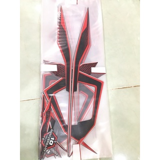 Tem honda air blade 125 đen nhám 2019