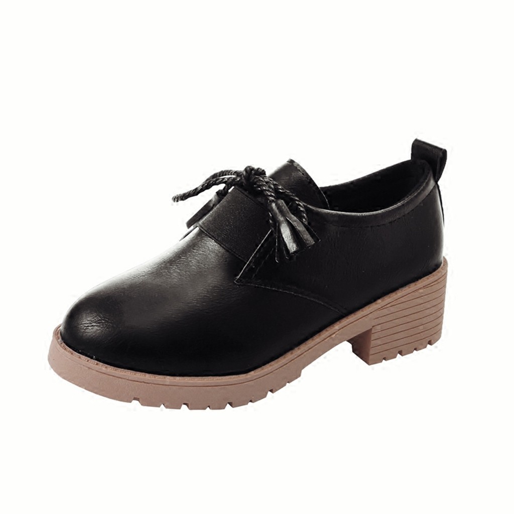 Giày Oxford Nữ Gót Vuông Cao 4,5cm Da Mềm Phong Cách Nữ Tính Tiểu Thư ST50 - Mery Shoes | BigBuy360 - bigbuy360.vn