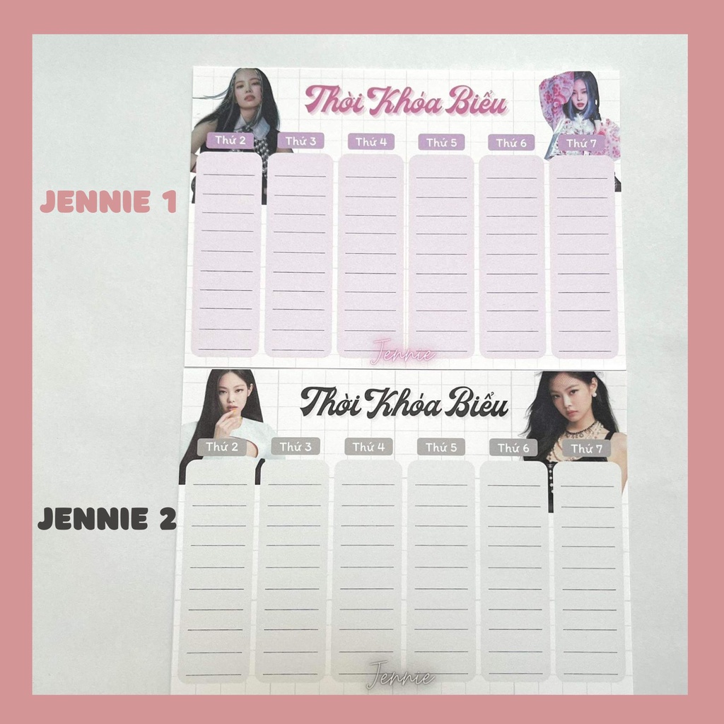 Thời khóa biểu Blackpink Rosé,Jennie,Lisa,Jisoo