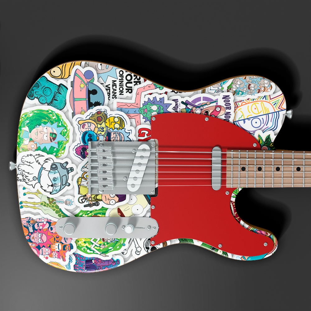 Set 50 cái Sticker Rick and Morty dán mũ bảo hiểm, hình dán Rick and Morty chống nước, decal hình Rick and Morty cute