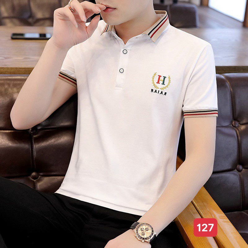 Áo Thun Nam Ngắn Tay Có Cổ  𝐅𝐑𝐄𝐄 𝐒𝐇𝐈𝐏  Áo Phông Nam Đẹp Vải Thun Co Giãn Thời Trang Hpfashion - ATNCT18