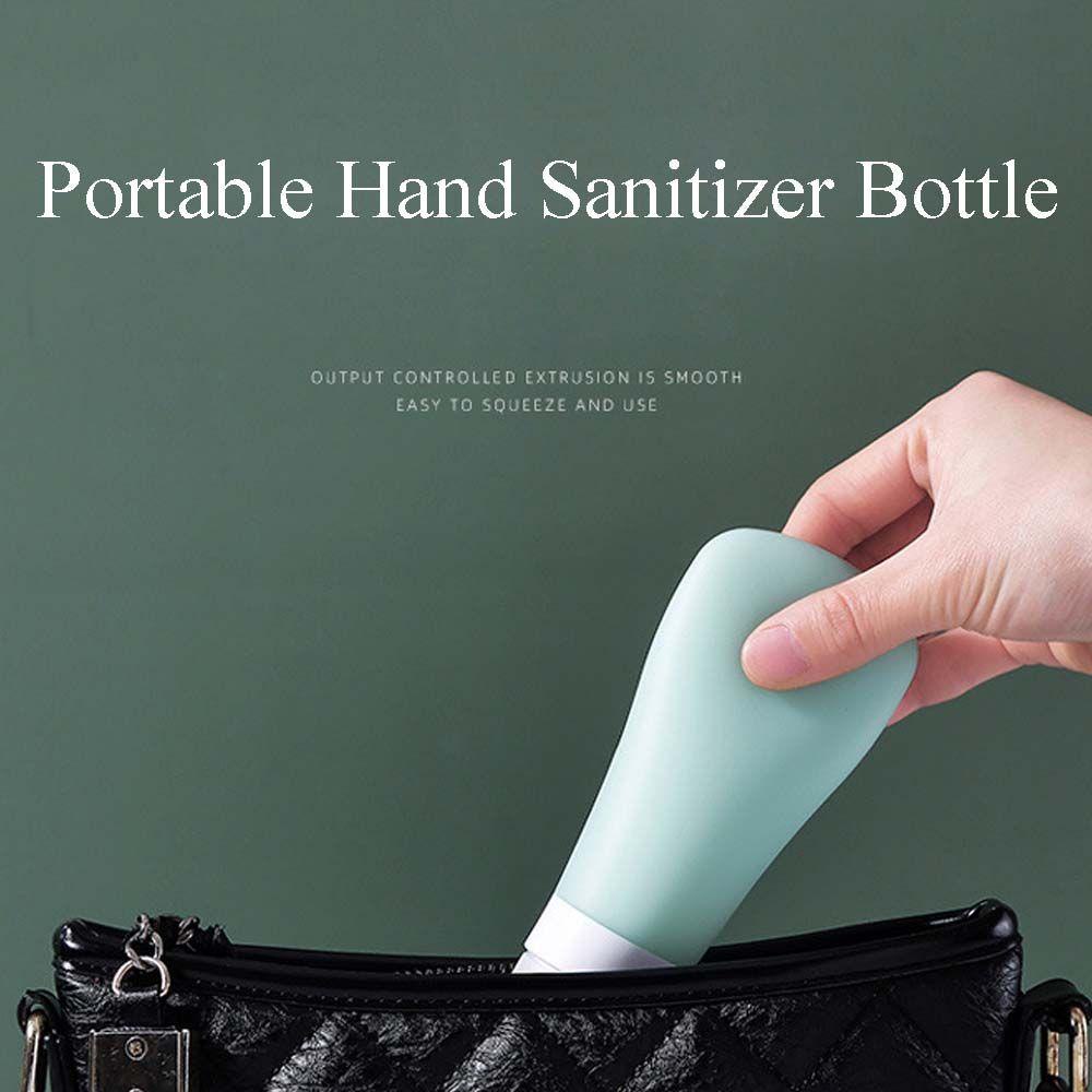 Bình Đựng Nước Rửa Tay Dạng Bóp Bằng Silicone Màu Trơn Dành Cho Bạn Gái