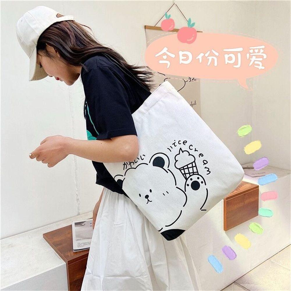 Túi Vải Canvas Đeo Vai Thời Trang Xinh Xắn Cho Nữ KENT1