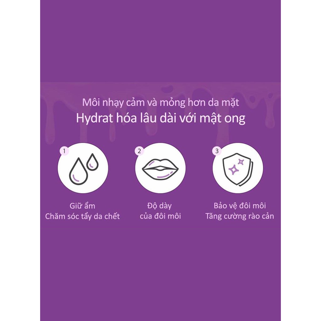 Son Dưỡng Môi 3 trong 1 Frudia Honey 3 in 1 Lip Balm Korea 10g