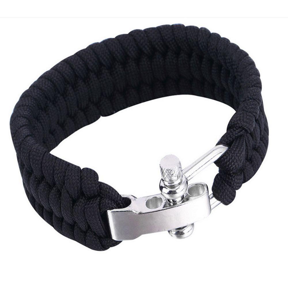 Vòng Tay Bện Dây Thừng 7 Dây Khóa Hợp Kim Thiết Kế Độc Đáo Cho Hoạt Động Cắm Trại Ngoài Trời