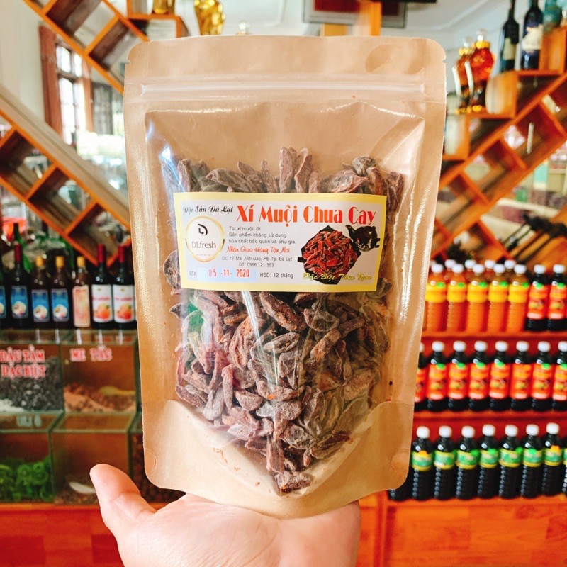 [Mã 156FMCGSALE hoàn 8% đơn 500K] XÍ MUỘI CHUA CAY DLFRESH Xí Muội Lắc Ớt Bột Chua Cay 250gr | BigBuy360 - bigbuy360.vn