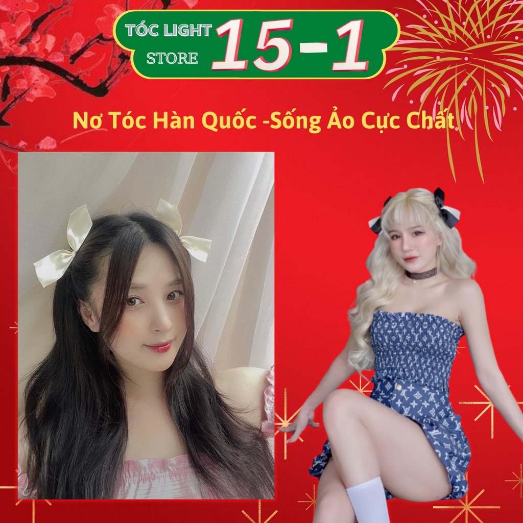 [Set 2 Kẹp] Kẹp Tóc Hình Nơ Xinh Xắn Phong Cách Hàn Quốc [ 𝐂𝐔̛̣𝐂 𝐇𝐎́𝐓 ] Nơ kẹp tóc Jisoo-Các màu ĐỎ,ĐEN, TRẮNG siêu xinh