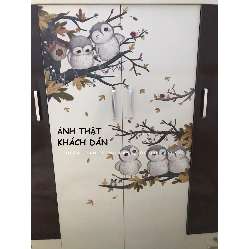 Decal dán tường phòng khách, giấy dán tường phòng ngủ, decal dán tường 3d, hình dán tường cây xanh