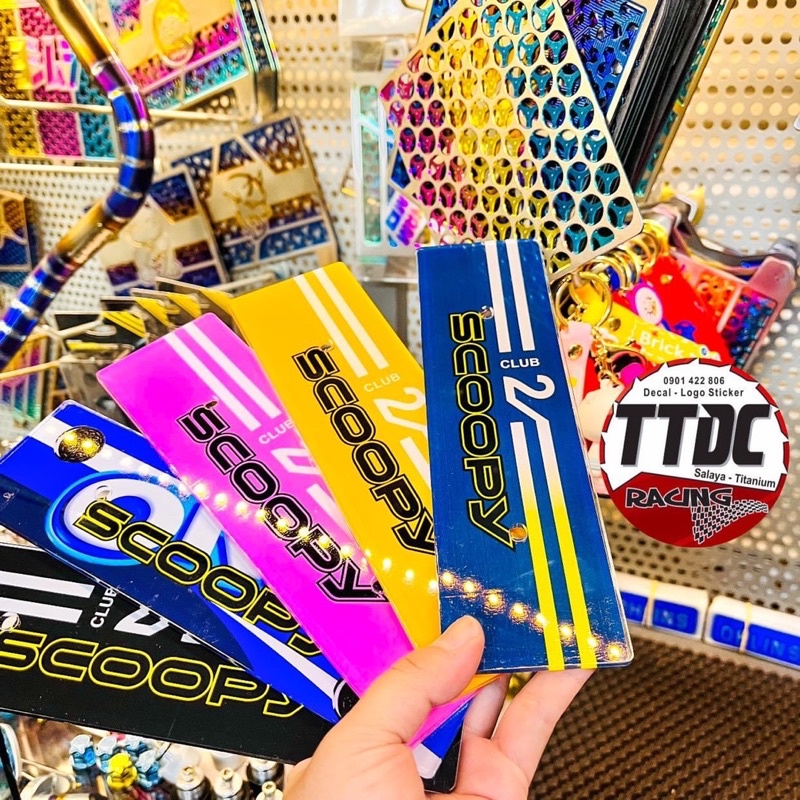 Bảng Tên gắn xe Scoopy ✌✌✌ Tặng kèm ốc