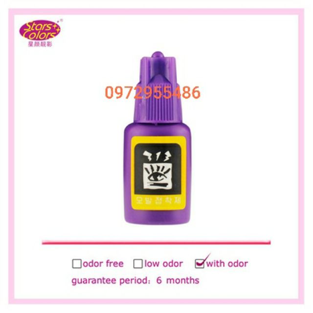 Keo nối mi tím lùn