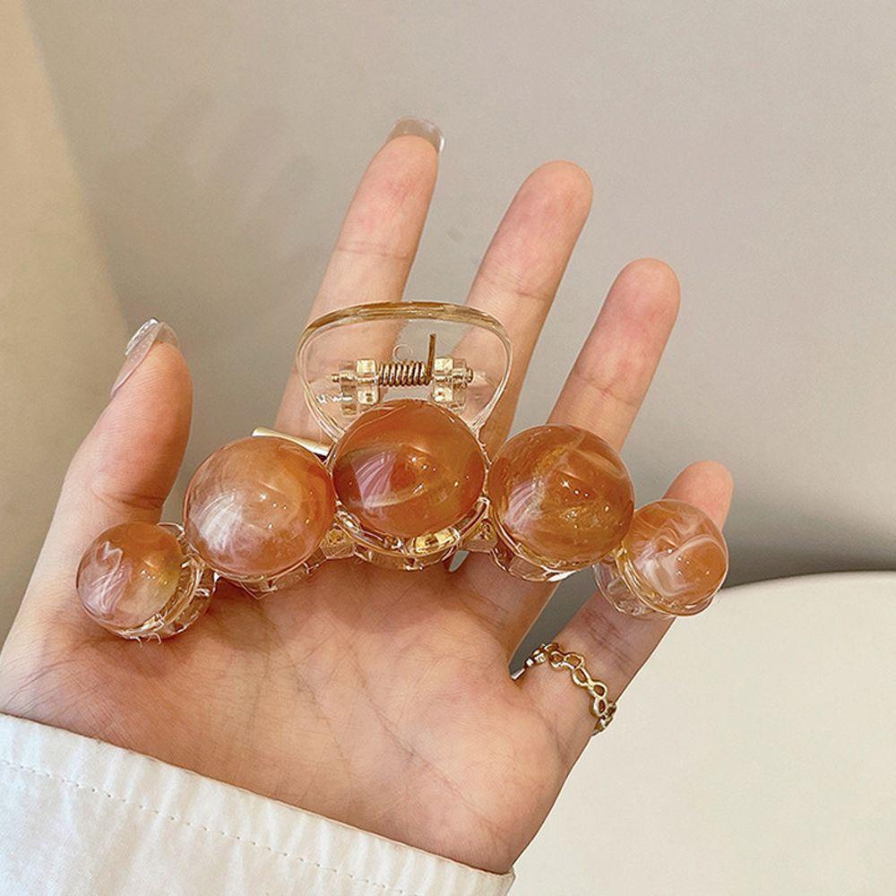 Kẹp Tóc Hình Cá Mập Màu Gradient Phong Cách Retro Dành Cho Nữ