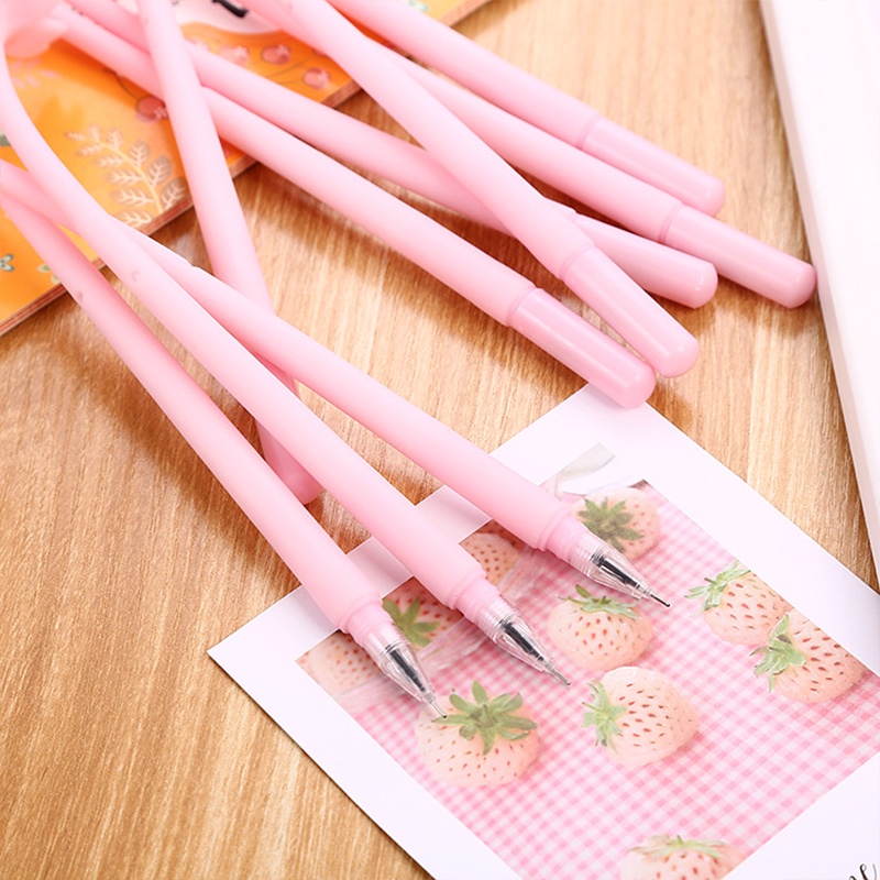 Bút Mực Gel Ngòi 0.5mm Có Chi Tiết Bông Hoa Dễ Thương