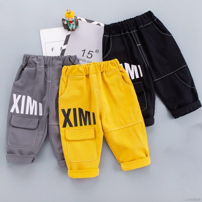 Quần Jeans Dài Phong Cách Hàn Quốc Cho Bé Trai