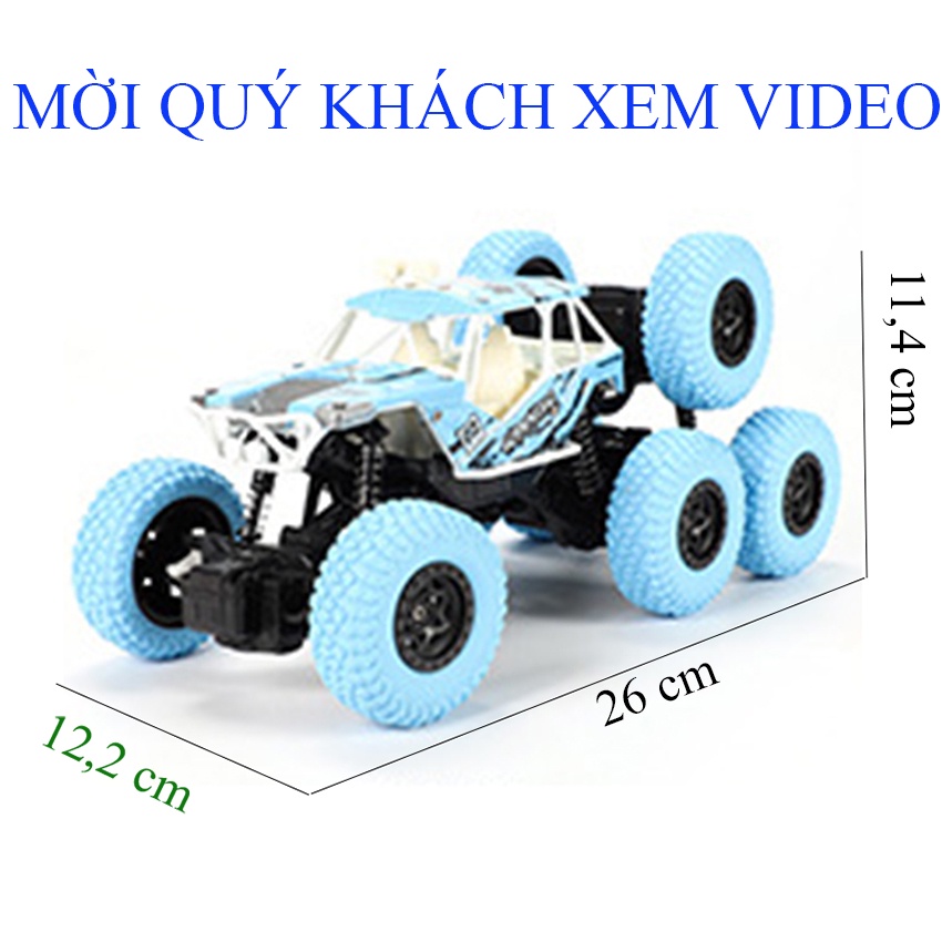 XE JEEP ĐỊA HÌNH 8 BÁNH LỚN ĐIỀU KHIỂN CẦN GẠT 4 HƯỚNG, XE JEEP Monster Tỉ lệ 1:18