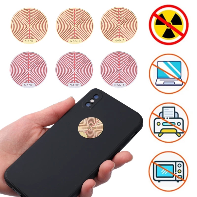 1 Miếng Dán Hình Tròn Mini Chất Lượng Cao Chống Bức Xạ Cho Điện Thoại/Máy Tính Bảng/Laptop