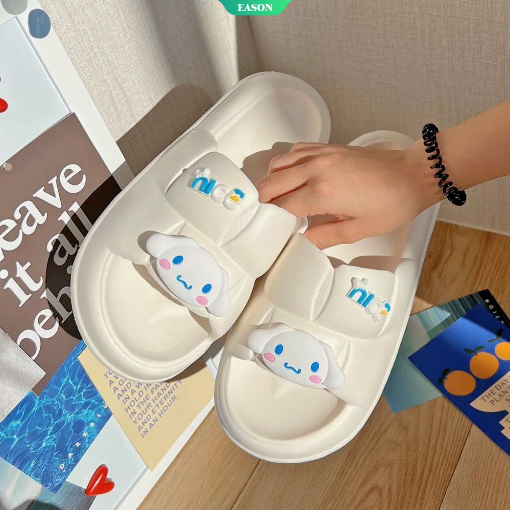 Dép Đi Trong Nhà Đế Dày Chống Trượt Họa Tiết Sanrio Cinnamoroll Thời Trang Mùa Hè 2022