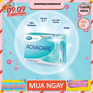 ACNACARE VIÊN UỐNG GIẢM MỤN NGĂN NGỪA MỤN GIÚP GIẢM THÂM DO MỤN, VÀ GIÚP SÁNG DA