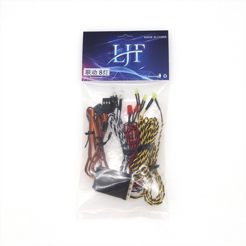 Bộ led 8 bóng dùng cho xe RC ,cụm đèn chạy , xinhan , đèn phanh