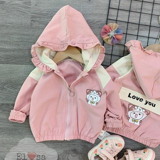 Áo khoác bé gái 🌞 🌞 áo khoác 2 lớp siêu xinh cho bé gái 1-5 tuổi🌞 🌞