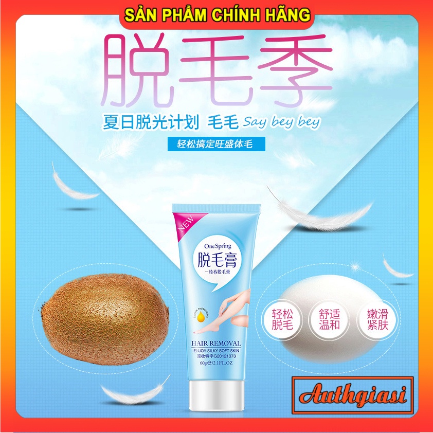 Kem Tẩy Lông Và kem dưỡng sau tẩy lông One Spring Hair Removal tiện lợi và an toàn với da 60g | BigBuy360 - bigbuy360.vn