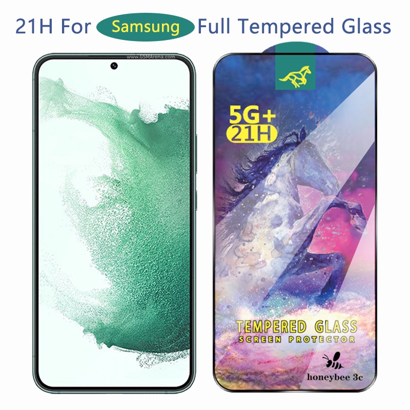 Kính Cường Lực Toàn Màn Hình 21H Cho Samsung Galaxy S23 S20 S21 FE S22 Plus Note 10 Lite