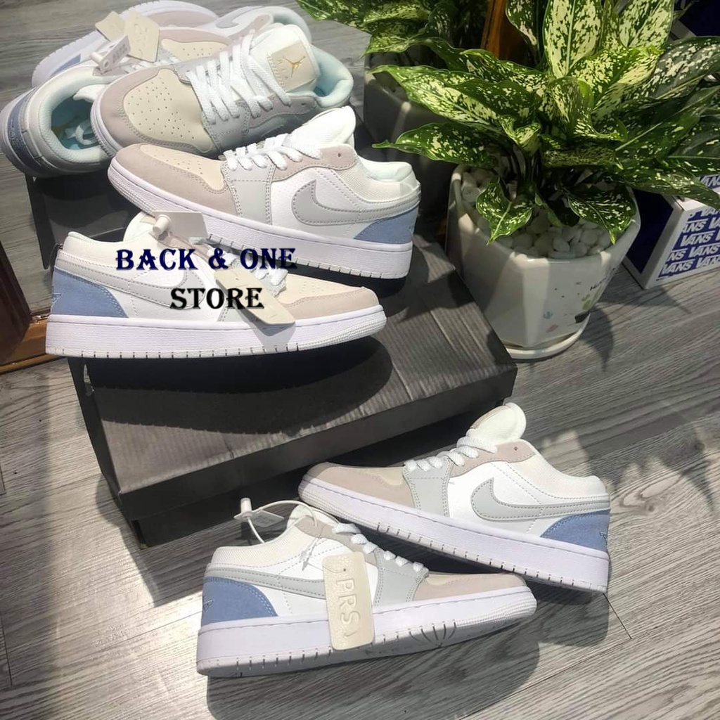 Giày Jordan Paris JD1 Cổ Thấp Gót Xanh, Giày Jodan Low Thấp Cổ Nam Nữ Full Box Bil | BigBuy360 - bigbuy360.vn