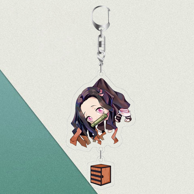Tmdbyx Móc khóa nhựa acrylic hình Kimetsu No Yaiba 2020