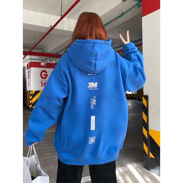 Áo Hoodie 7millions Icon Logo - Màu xanh - Đi kèm Box - Unisex - Form oversize | BigBuy360 - bigbuy360.vn
