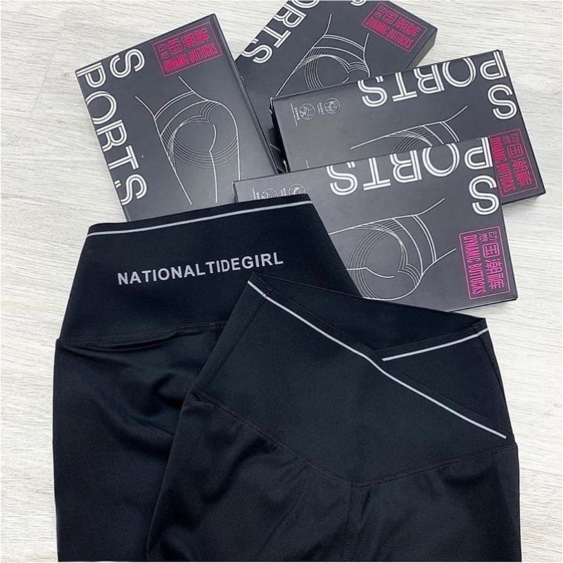 Quần legging cạp to, Quần nữ thiết kế cạp chéo, ống côn, có 1 màu đen, đủ size S,M,L,XL, cam kết hàng đẹp, đổi trả được | BigBuy360 - bigbuy360.vn