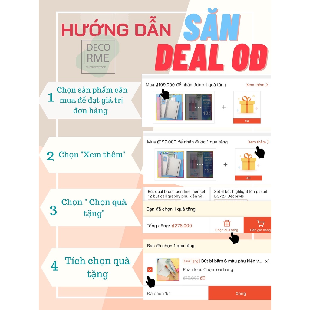 Set sticker trong suốt nhiều chi tiết cực đáng yêu - Sticker trong suốt Set 45 sticker