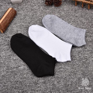 Tất vớ trơn nam thể thao kiểu giày lười cổ ngắn khử mùi thoáng khí