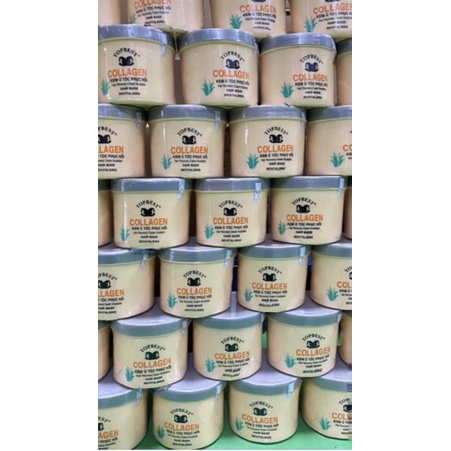 Kem hấp + ủ tóc phục hồi topbest colagen 500ml mới