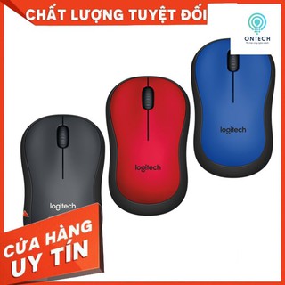 Chuột máy tính không dây Logitech Silent M220 Xanh-Đen-Đỏ