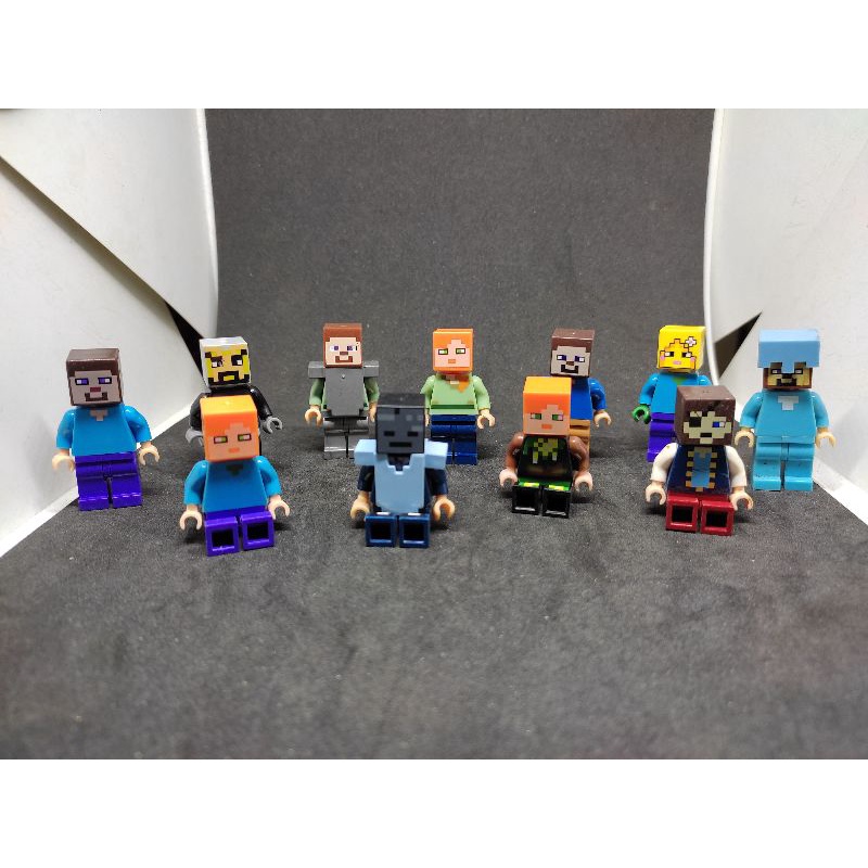 COMBO 5 nhân vật MINECRAFT Non Lego Minifigures ( Hàng 2HAND )