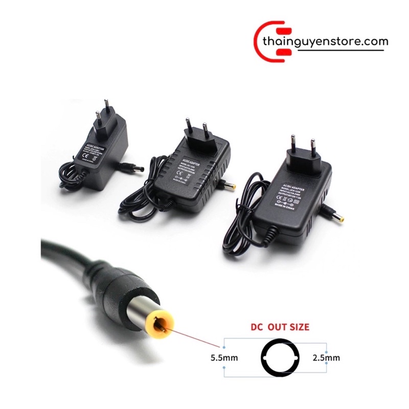Nguồn adapter 5V - 1A, 5V - 2A, 12V - 2A dành cho camera, switch, modem, router