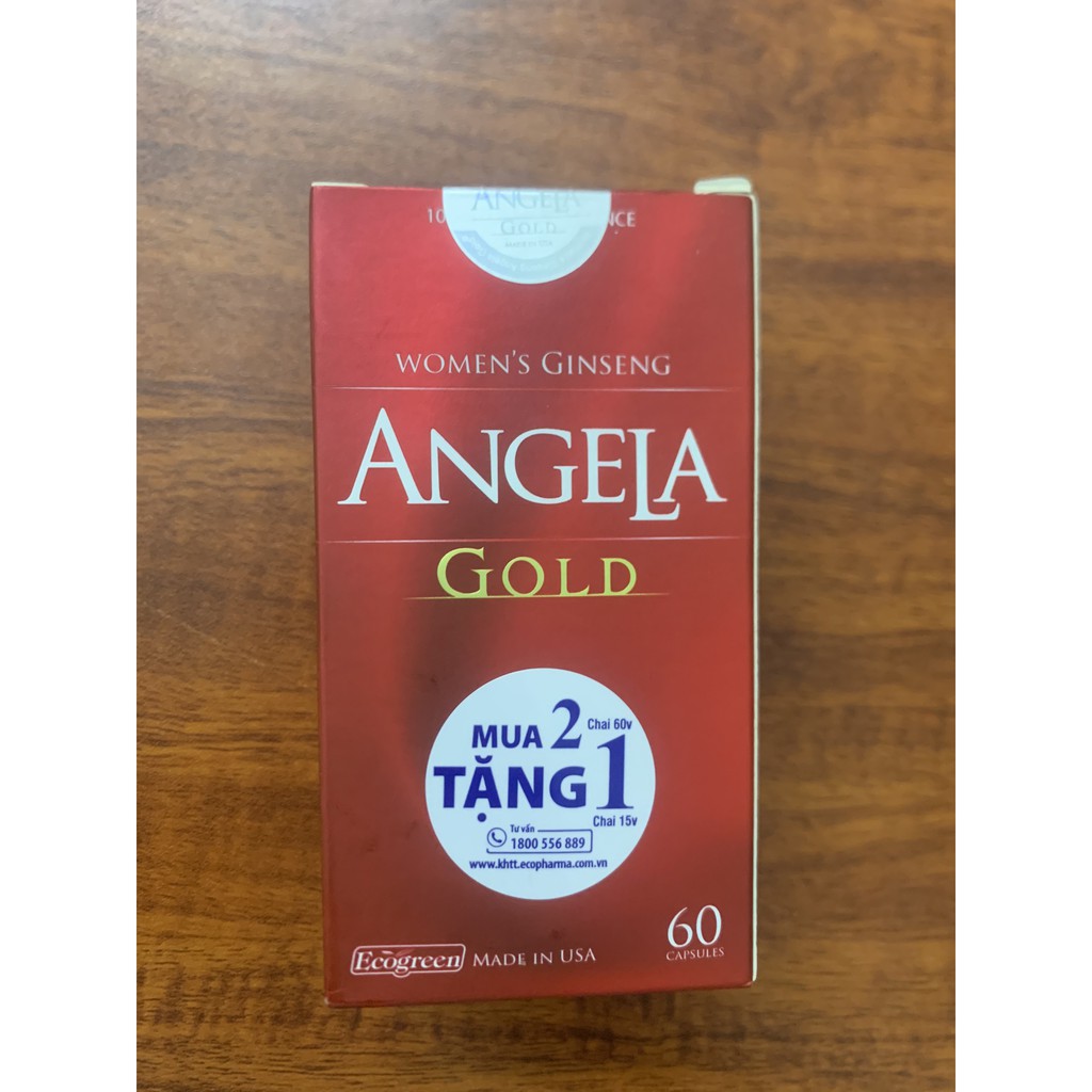 Sâm Angela Gold Lọ 60 viên  . Có tem tích điểm cho khách hàng [CHÍNH HÃNG]