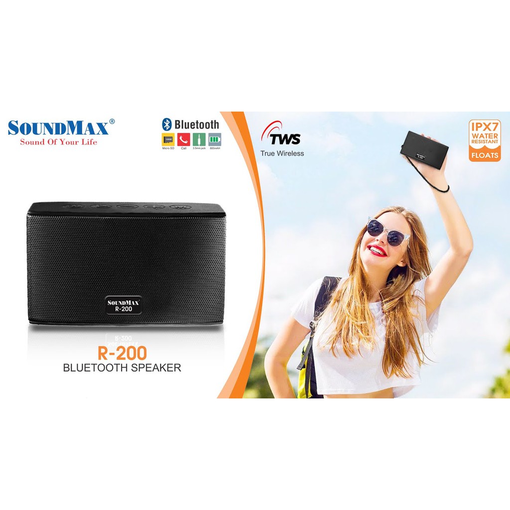 LOA BLUETOOTH SOUNDMAX R-200