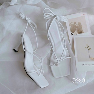 Giày nữ cao gót 7p giày kẹp ngón côt dây cao cấp