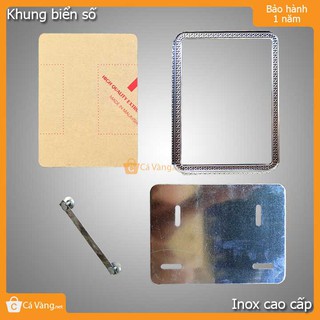 Khung biển số loại tốt Inox 9999 mica nhập khẩu Malaysia giá rẻ
