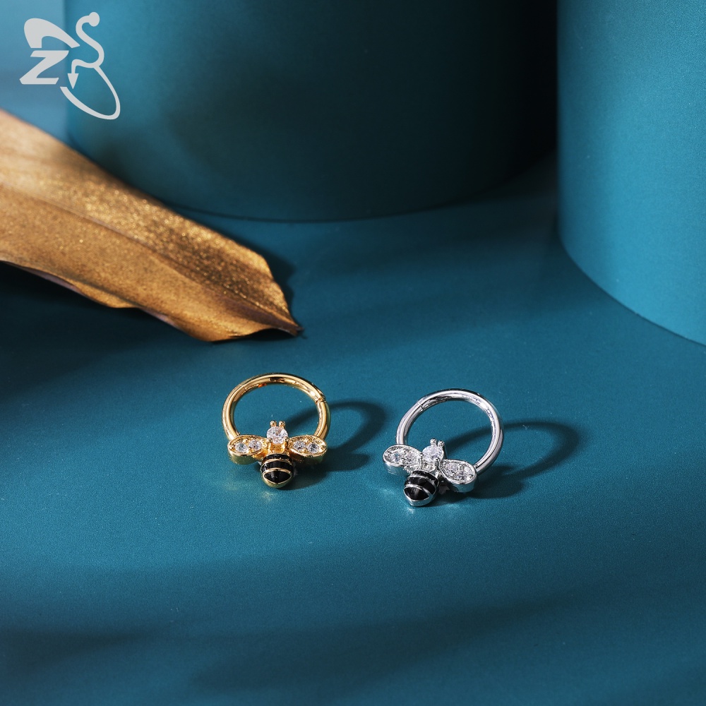 Khuyên vành tai/mũi hình rắn / ong/dơi 16g bằng thép không gỉ độc đáo