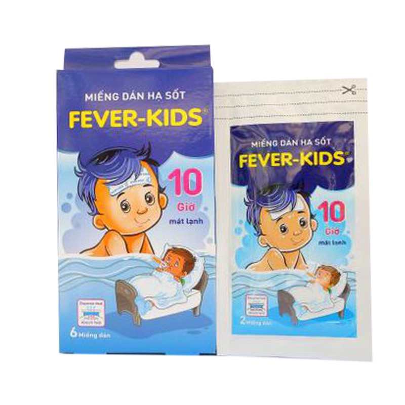 ✔️️️(Chính Hãng) Miếng dán hạ sốt Fever Kids Hộp 6 miếng