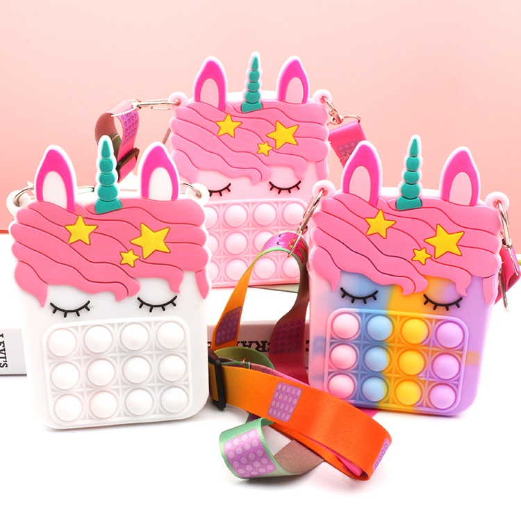 Ví Đựng Đồ Chơi Giảm Căng Thẳng Hình Kỳ Lân Đơn Giản