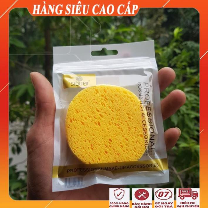 [FreeShip - HÀNG AUTH] Miếng bọt biển rửa mặt lỗ sidumi/Bông mút rửa mặt tạo bọt, tẩy tế bào chết và massage