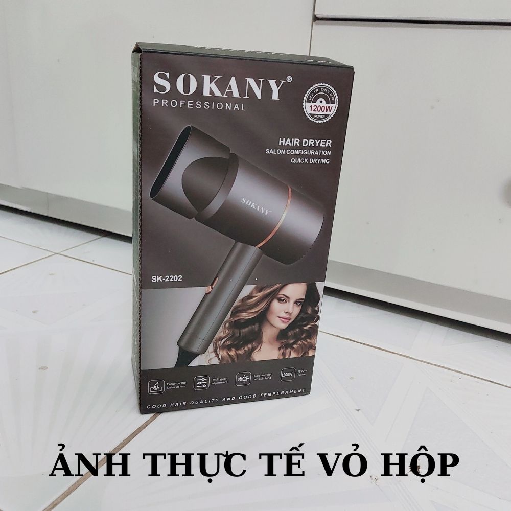 Máy Sấy Tóc Công Suất Lớn SoKaNy SK-22 Mẹ Gạo,máy sấy tóc tạo kiểu SoKaNy công suất 1200W sấy siêu nhanh