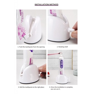 COD Bathroom Squeezer Toothpaste Dispenser Cream Tube Squeezing Dispenser Home Bathroom Accessories Chất tẩy và Khử mùi bồn cầu Vệ sinh nhà cửa