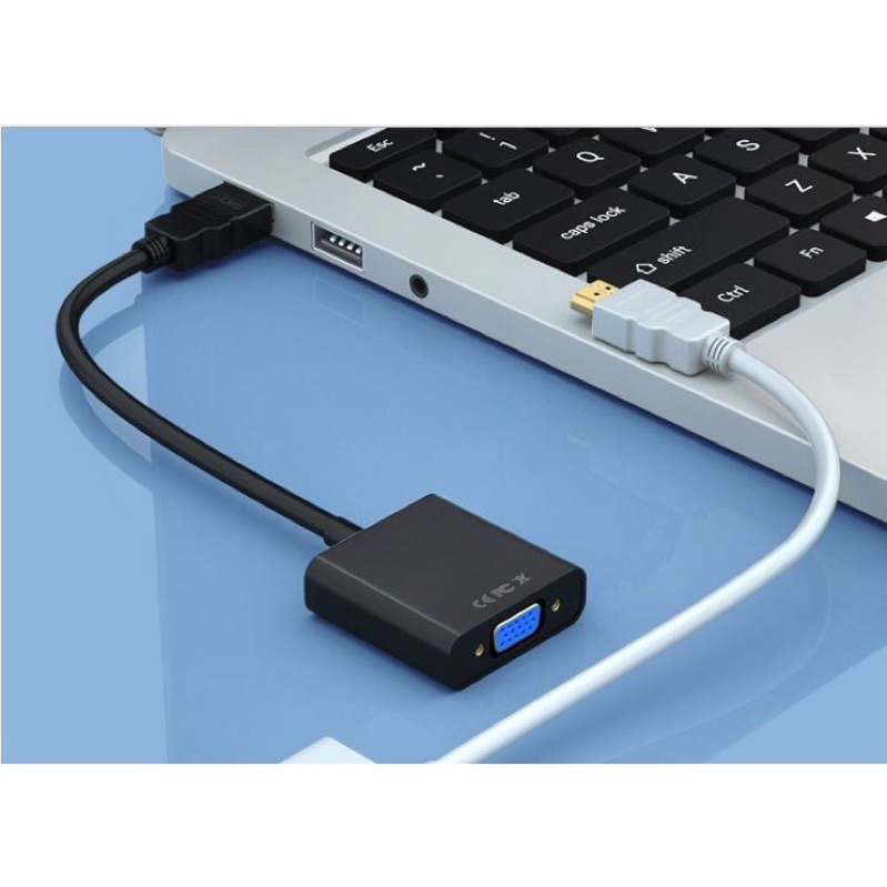 (Chính Hãng) Cáp Chuyển Tín Hiệu HDMI sang VGA VIKI Cho PC,laptop, Máy Chiếu Cao Cấp Độ Dài 20CM